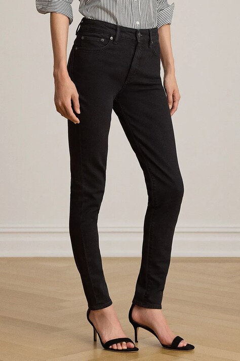 Lauren Ralph Lauren rifle skinny dámske čierne 200B27740