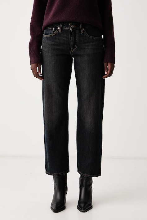 Levi's Rifle rovné dámske SUPERLOW STRAIGHT tmavomodré 0081X