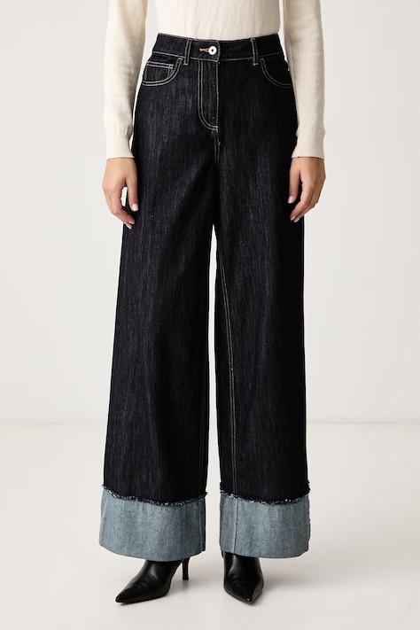 Twinset Bootcut traperice za žene mornarsko plave 262LI2JBB