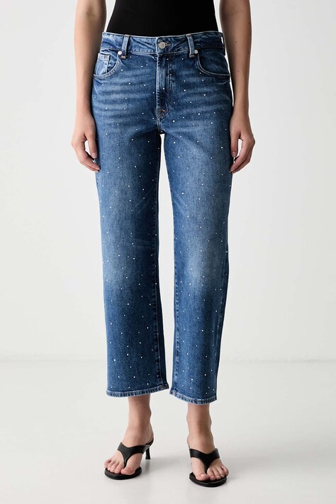 7 FOR ALL MANKIND jeansy straight damskie niebieskie 7U7B0K85