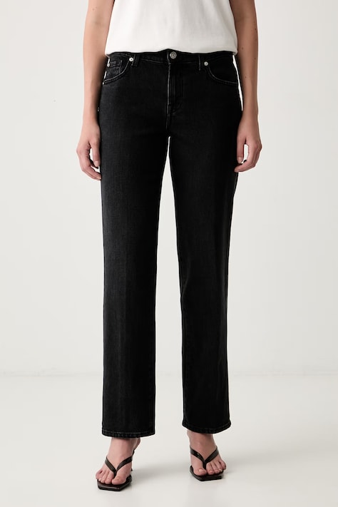 7 FOR ALL MANKIND jeansy straight damskie czarne 7UC90C31