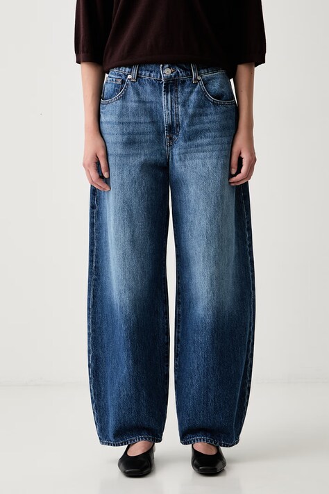 7 FOR ALL MANKIND jeansy relaxed fit damskie niebieskie 7UF70E52