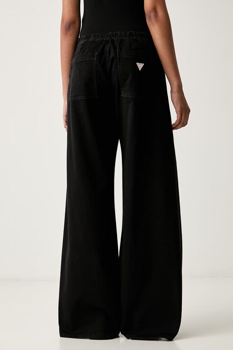 Guess Jeans τζόγκερ γυναικεία μαύρα W6YA2J D1192