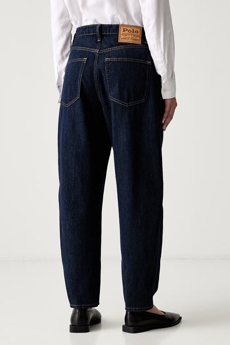 Polo Ralph Lauren jeansy tapered damskie granatowe 211B29852