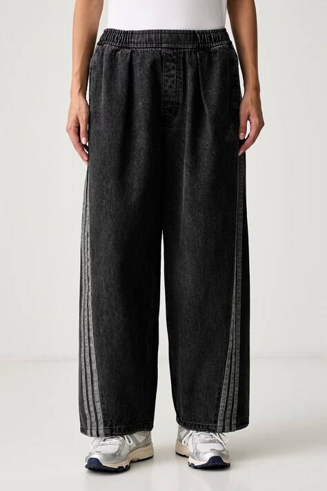 adidas τζιν wide leg γυναικεία Denim Pack μαύρα KV0620