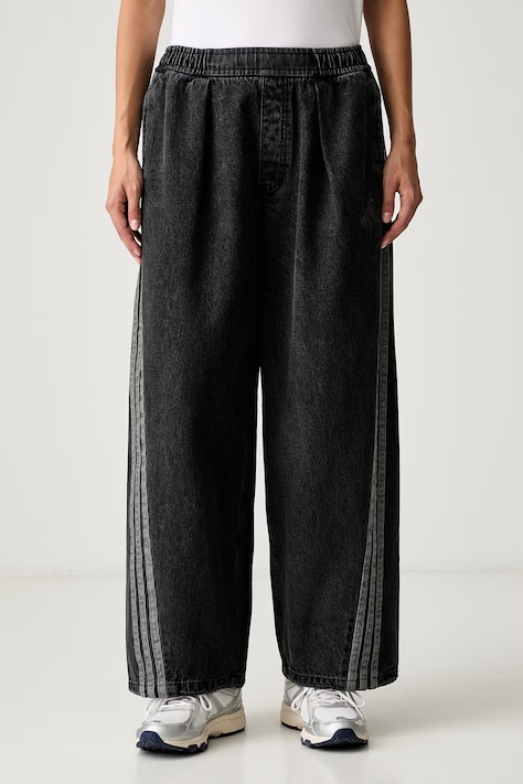 adidas τζιν wide leg γυναικεία Denim Pack μαύρα KV0620