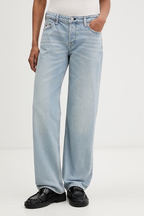Tommy Jeans ravne kavbojke ženske modre DW0DW23582