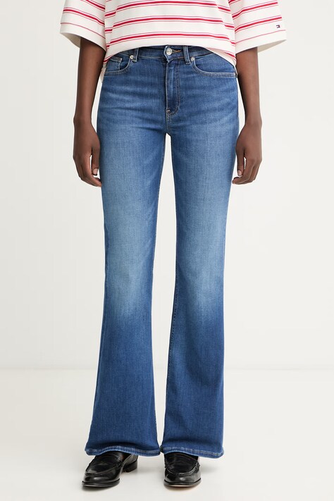Tommy Hilfiger rifle flare dámske modré WW0WW49952
