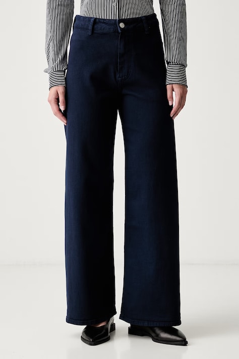 Tommy Hilfiger wide leg džíny dámské námořnické modré WW0WW49949