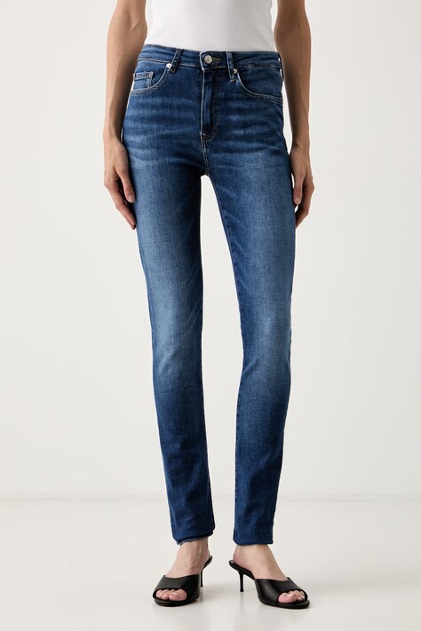 Tommy Hilfiger jeansy skinny damskie granatowe WW0WW49945
