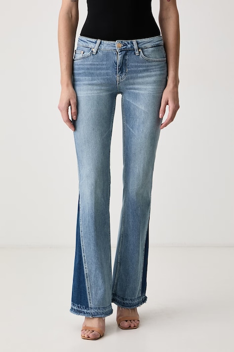 Guess Flare kavbojke ženske BEVERLY modre W6BA41 D2579