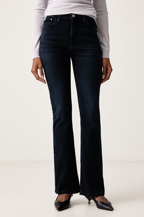 Guess Flare traperice za žene SEXY FLARE mornarsko plave W6BA0L D2574