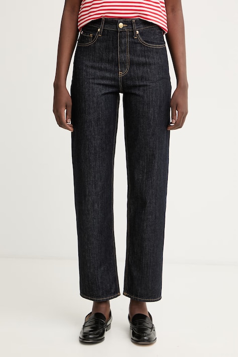 Tommy Hilfiger džíny tapered dámské námořnické modré WW0WW50966