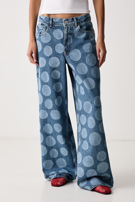 Marimekko Kavbojke s širokimi hlačnicami ženske modre 096038