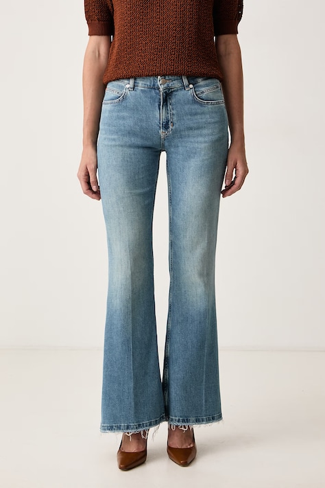 BOSS Orange Джинси bootcut жіночі C_GLORIA LR блакитні 50564405