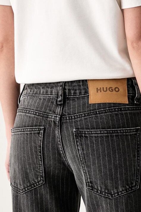HUGO Blue джинси flare жіночі Gelissa_3_B — AW26-SJDZWO, сірий — фото 4