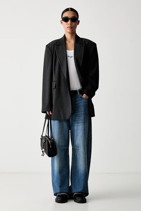 HUGO Blue τζιν relaxed fit γυναικεία Glide_1_B μπλε 50563705