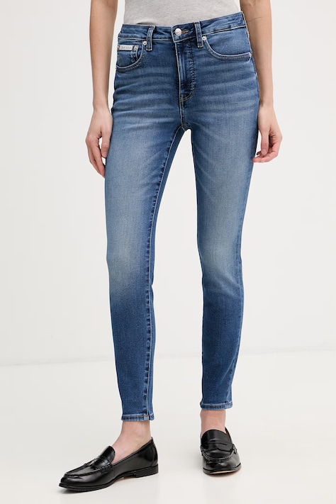 Calvin Klein Jeans jeansy skinny damskie niebieskie LV047G922G