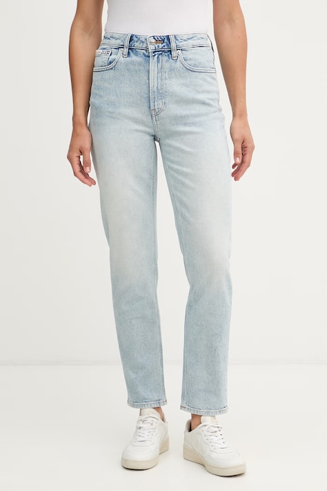 Calvin Klein Jeans rifle mom fit dámske modré LV047G793G