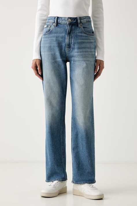 Calvin Klein Jeans ίσια γυναικεία μπλε LV047G707G