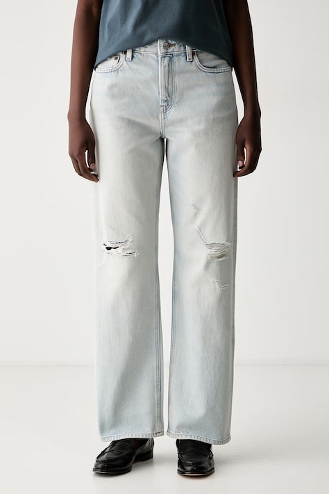 Calvin Klein Jeans ravne kavbojke ženske modre LV047F724G