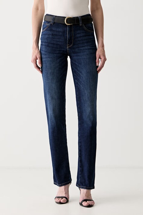 Guess rifle rovné dámske SEXY STRAIGHT tmavomodré W6YA15 D1584