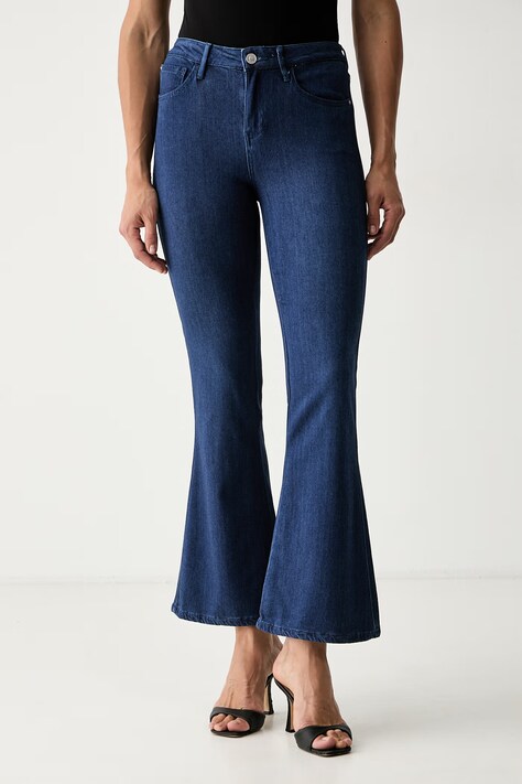 Guess flare Γυναικεία CARTER σκούρα μπλε W6YA12 D1448