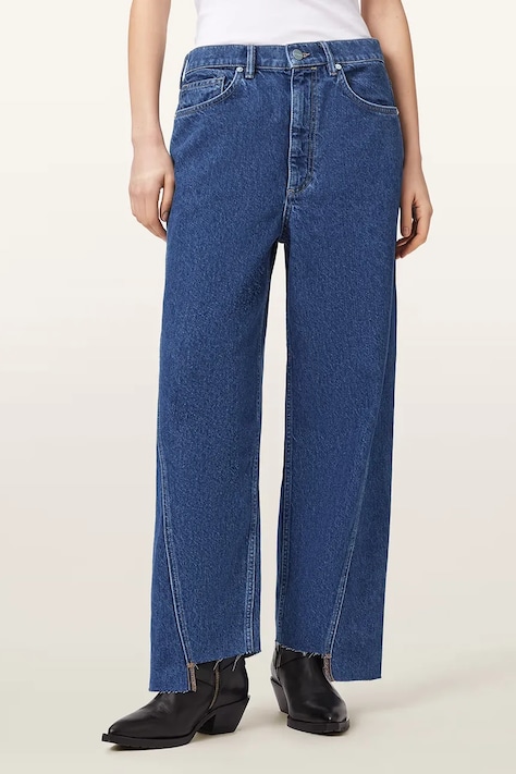 AllSaints jeansy loose damskie FOX granatowe W065EE