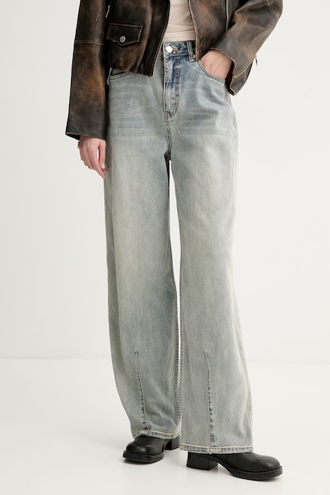 Gestuz jeansy straight damskie GZnoma niebieskie 10911185