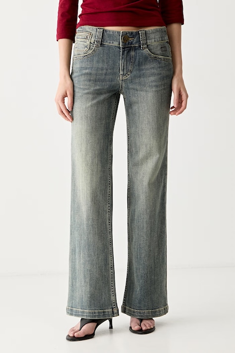 Miss Sixty jeansy flare damskie niebieskie 6M2JJ42700
