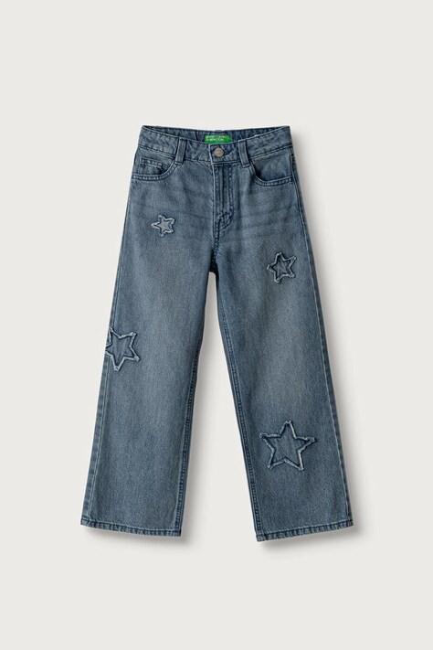 United Colors of Benetton Jeansy regular dziecięce granatowe 4DW2CE04U