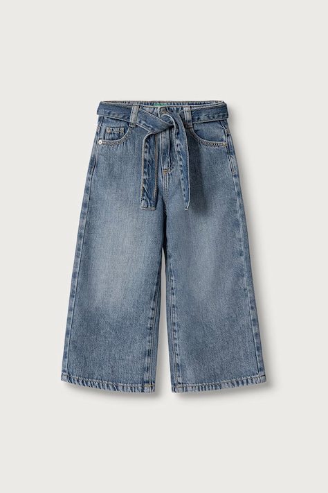 United Colors of Benetton Jeansy wide leg dziecięce niebieskie 4KGZGE02M