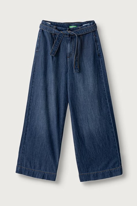 United Colors of Benetton Rifle wide leg detské tmavomodré 4KGZCF060