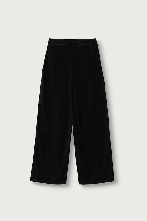 United Colors of Benetton Jeansy wide leg dziecięce czarne 4I42CE04F