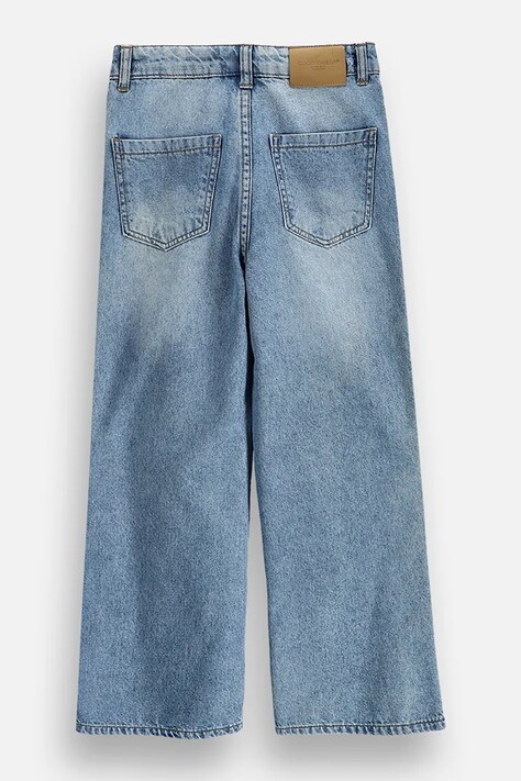 Coccodrillo Jeansy wide leg dziecięce niebieskie COLLECTION JEANS GIRL