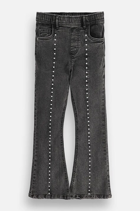 Coccodrillo Jeansy flare dziecięce szare COLLECTION JEANS GIRL