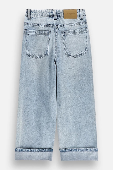 Coccodrillo Jeansy wide leg dziecięce niebieskie COLLECTION JEANS GIRL