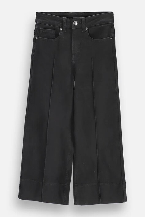 Coccodrillo Jeansy wide leg dziecięce czarne COLLECTION JEANS GIRL