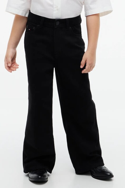 Tommy Hilfiger Jeansy straight dziecięce MABEL czarne KG0KG09622