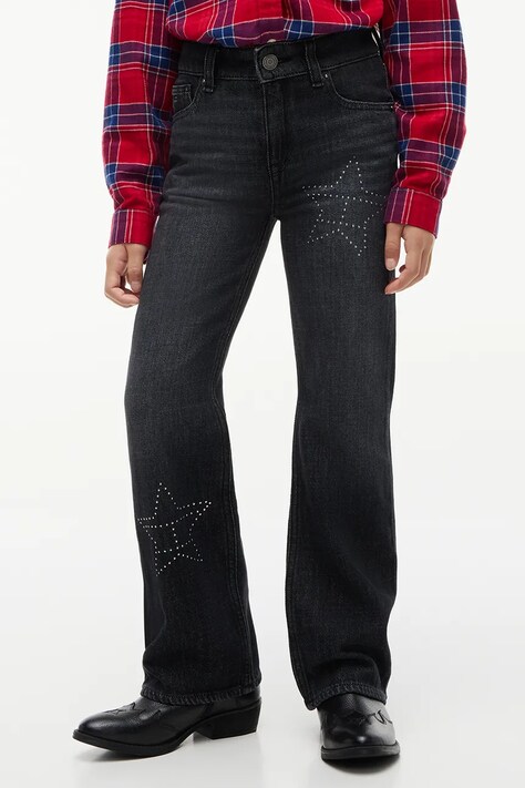 Tommy Hilfiger Jeansy flare dziecięce FLARE czarne KG0KG09626