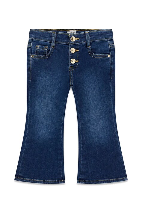 Guess Jeansy flare dziecięce niebieskie K6BA01 D2166