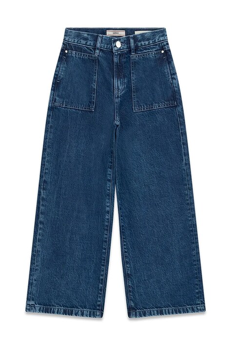 Guess Blugi wide leg pentru copii albaștri J6BA11 D2213