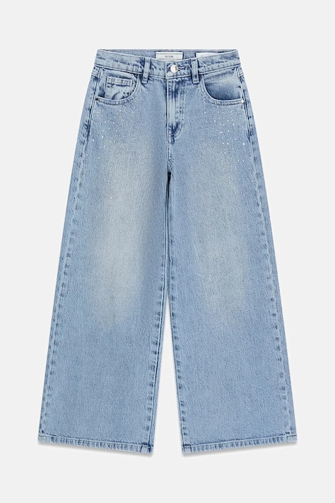 Guess Джинси wide leg дитячі блакитні J6BA09 D2208