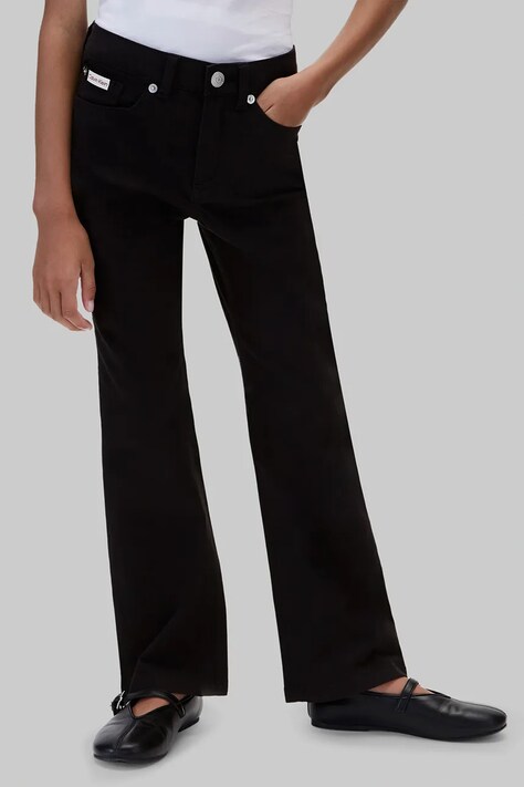 Calvin Klein Jeans Jeansy flare dziecięce Flare czarne LVCKFJC16G