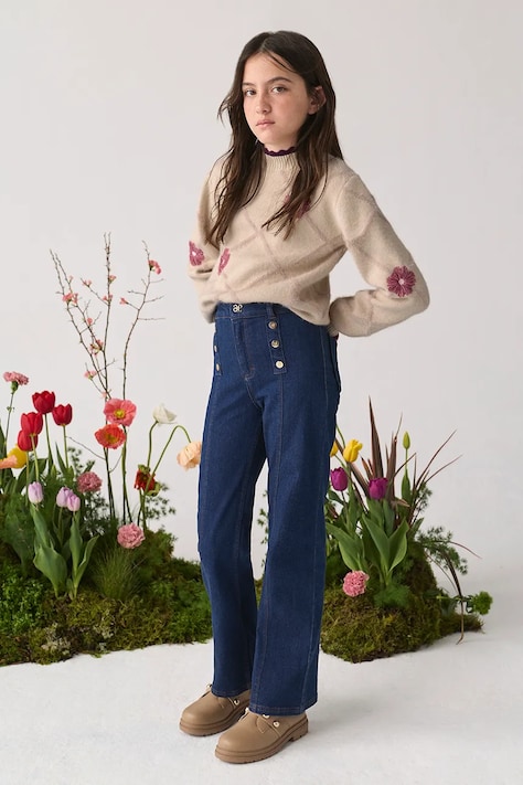 Abel&Lula Jeans flare per bambini blu 5760