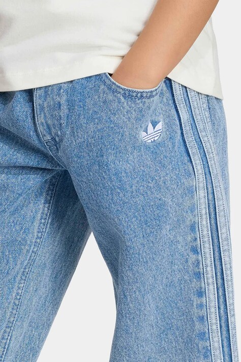 adidas Originals джинси loose дитячі — AW26-SJGZYZ, блакитний — фото 4
