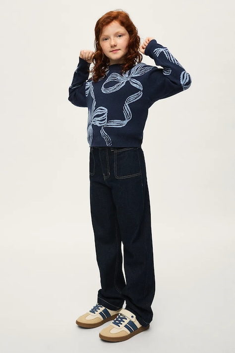 Mayoral rifle relaxed fit detské relaxed fit denim tmavomodré 7523