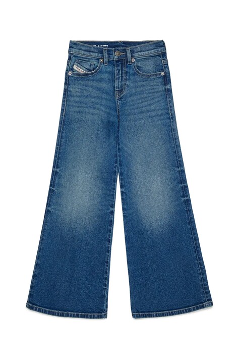 Diesel jeansy wide leg dziecięce 1978-J TROUSERS niebieskie J00816