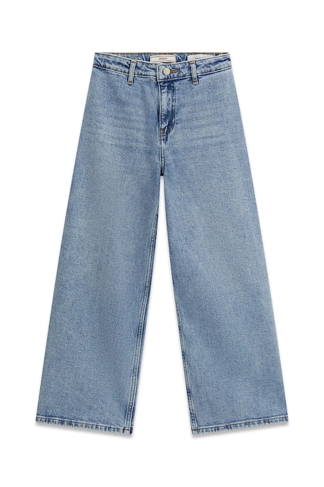 Guess jeansy wide leg dziecięce niebieskie J6YA04 D1211