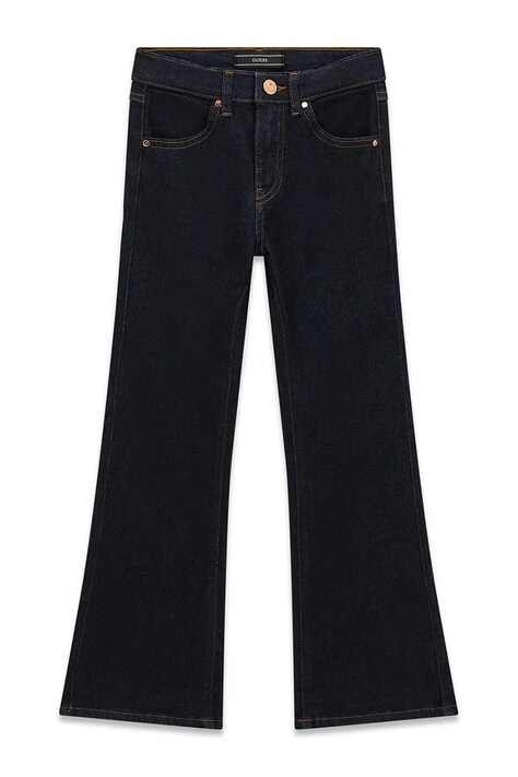 Guess jeansy flare dziecięce niebieskie J6RA18 D4CA0